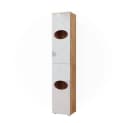 Vicco Hochschrank Irma Weiß Hochglanz Eiche Modern Bild 2