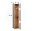 Vicco Hochschrank Irma Weiß Hochglanz Eiche Modern Bild 3