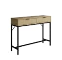 Vicco Konsolentisch Lennox Eiche Schwarz mit 2 Schubladen Bild 1