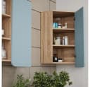 Vicco Hängeschrank Karen Eckbadmöbel Blau-Grau/Sonoma Bild 5