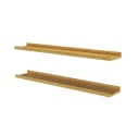 Vicco Bücherregal Linus 2er Set Bambus Modern Wandregal Bild 2