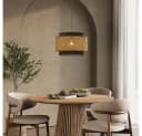 Vicco Pendelleuchte Morten Rattan Schwarz E27 Bild 4