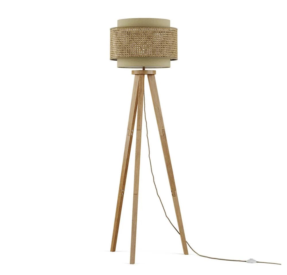 Vicco Stehlampe Morten Rattan/Creme - Bild 2