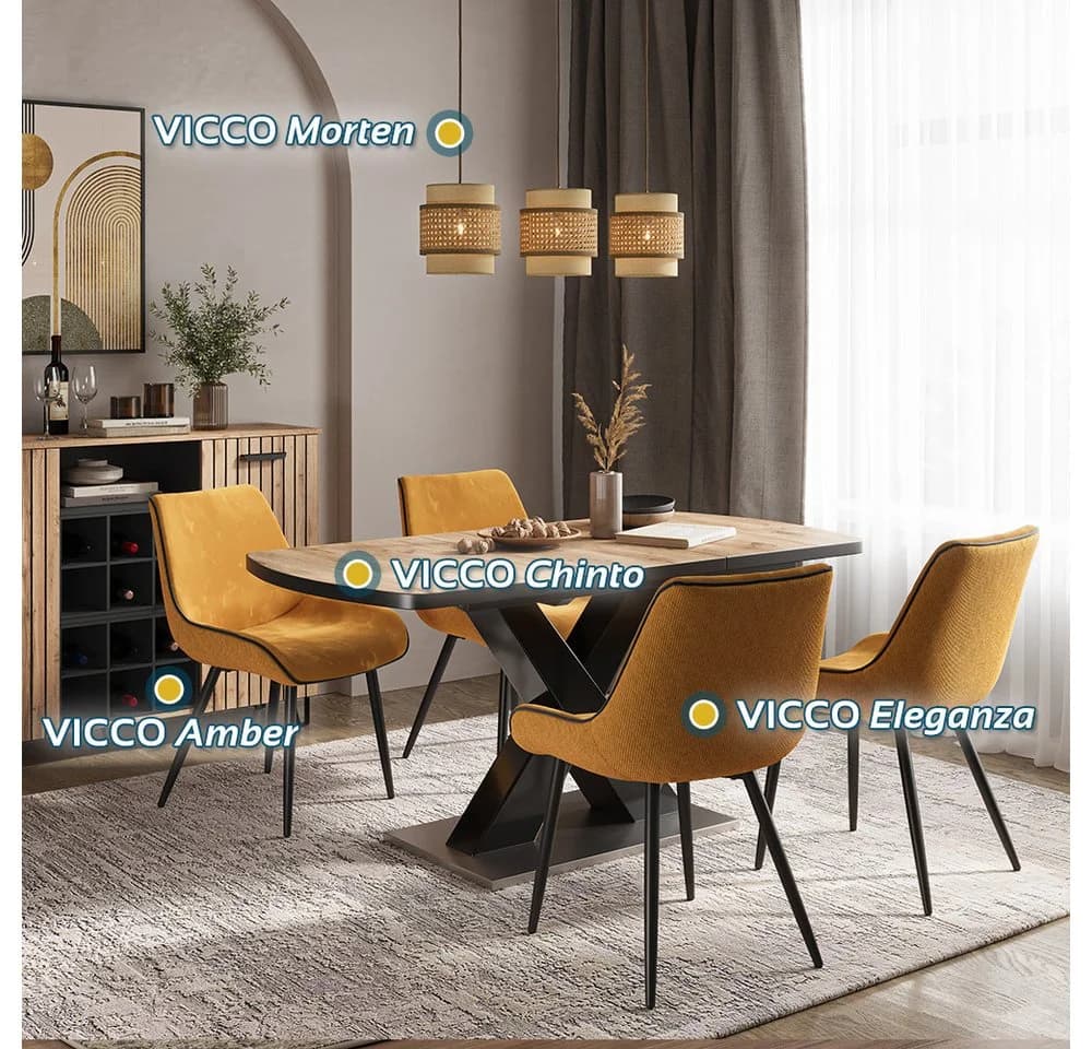 Vicco LED-Hängeleuchte Morten Rattan/Creme Japandi