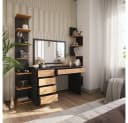 Vicco Schreibtisch Sherry Anthrazit/Goldkraft Eiche Bild 2