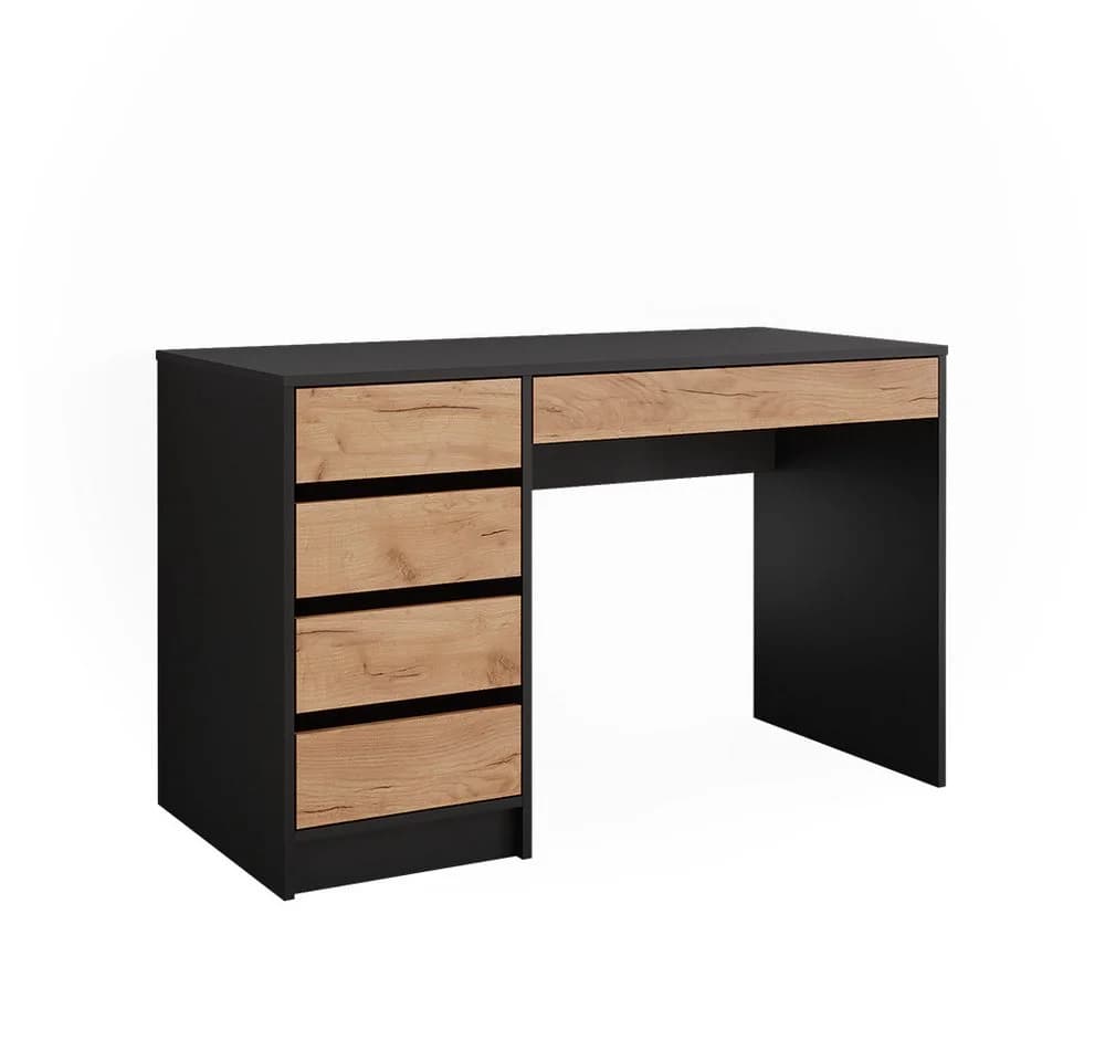 Vicco Schreibtisch Sherry Anthrazit/Goldkraft Eiche - Bild 4