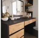 Vicco Schreibtisch Sherry Anthrazit/Goldkraft Eiche Bild 5