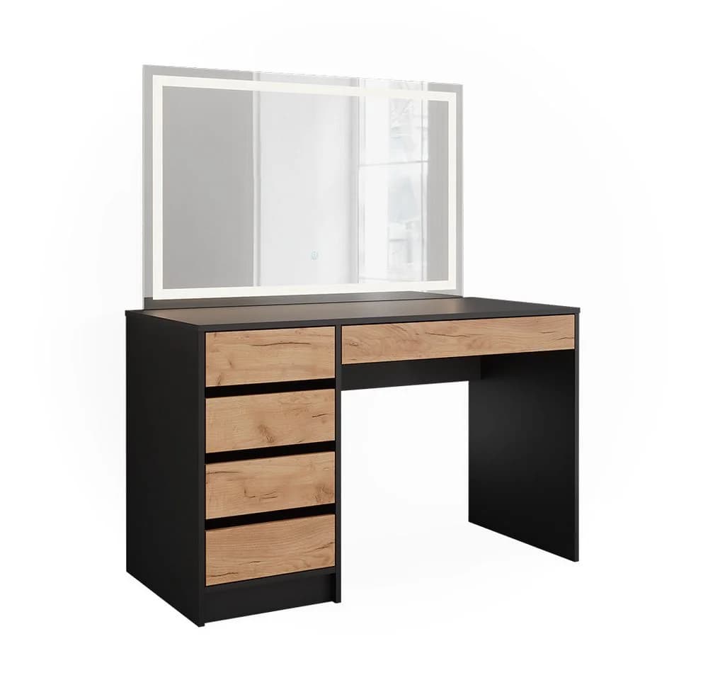 Vicco Schminktisch Sherry Goldkraft Eiche LED-Spiegel - Bild 4