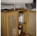 Vicco Badmöbel-Set Liora 4-teilig Bambus Glas Rattan Bild 4