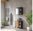 Vicco Waschbeckenunterschrank Leano Anthrazit/Bergeiche 2 Schubladen Bild 4