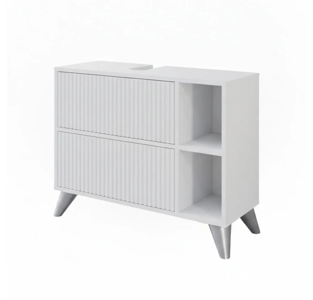 Vicco Waschbeckenunterschrank Leano Weiß - Bild 2