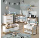 VitaliSpa® Schreibtisch Malia höhenverstellbar Weiß/Eiche Bild 2