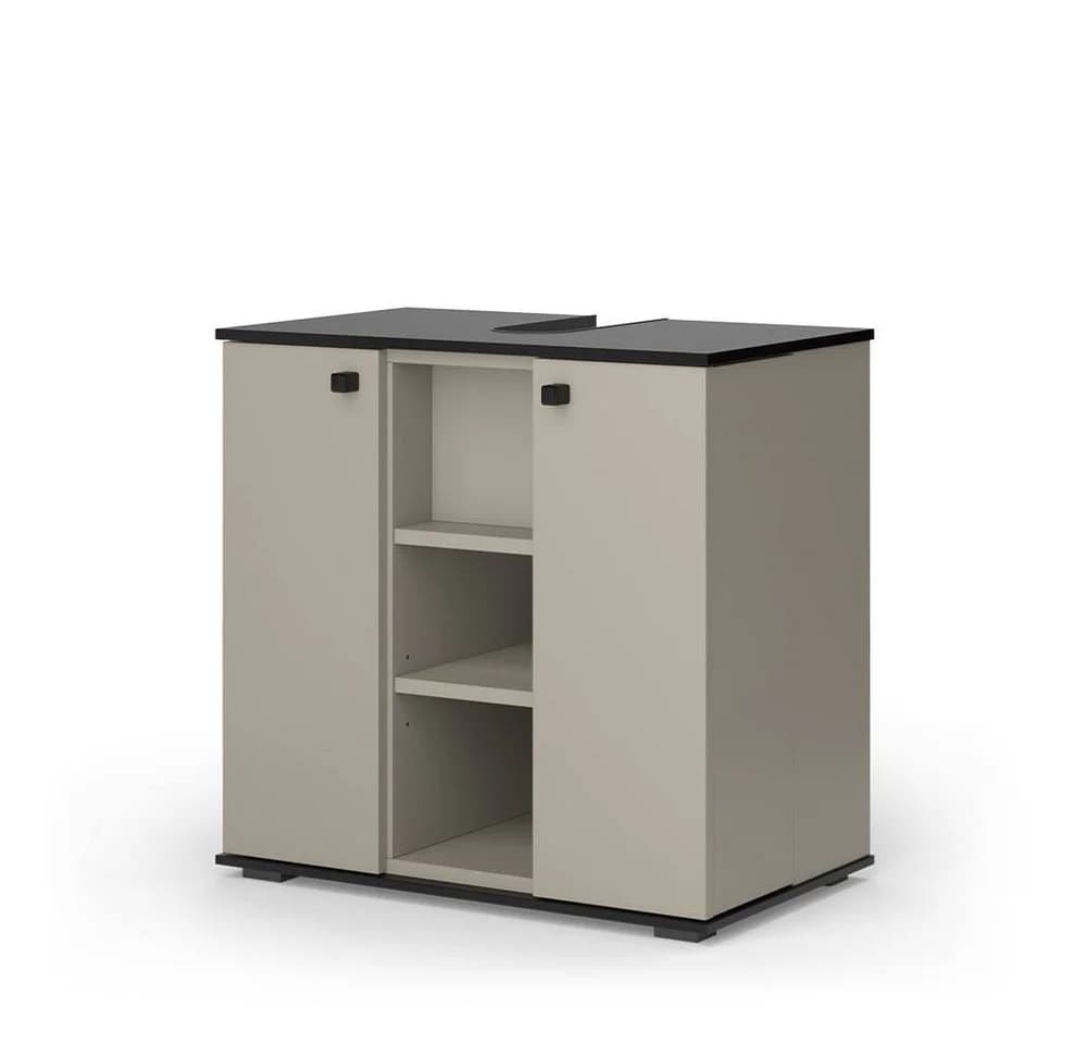 Vicco Waschbeckenunterschrank Joli Greige/Schwarz 60 x 59 cm - Bild 2