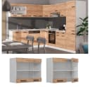 Vicco Glashängeschrank R-Line Goldkraft Eiche/Weiß Bild 1