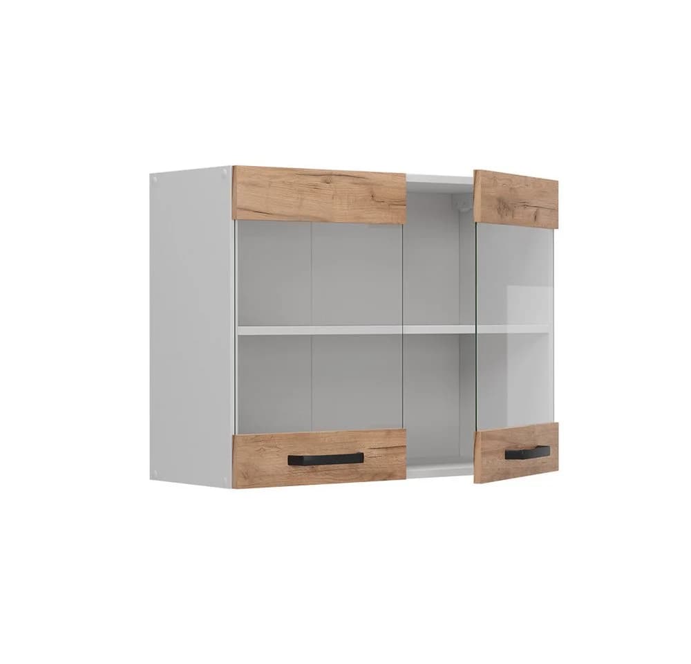 Vicco Glashängeschrank R-Line Goldkraft Eiche/Weiß - Bild 4
