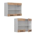 Vicco Glashängeschrank R-Line Goldkraft Eiche/Weiß Bild 5