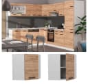 Vicco Eckhängeschrank R-Line Goldkraft Eiche/Weiß Bild 1