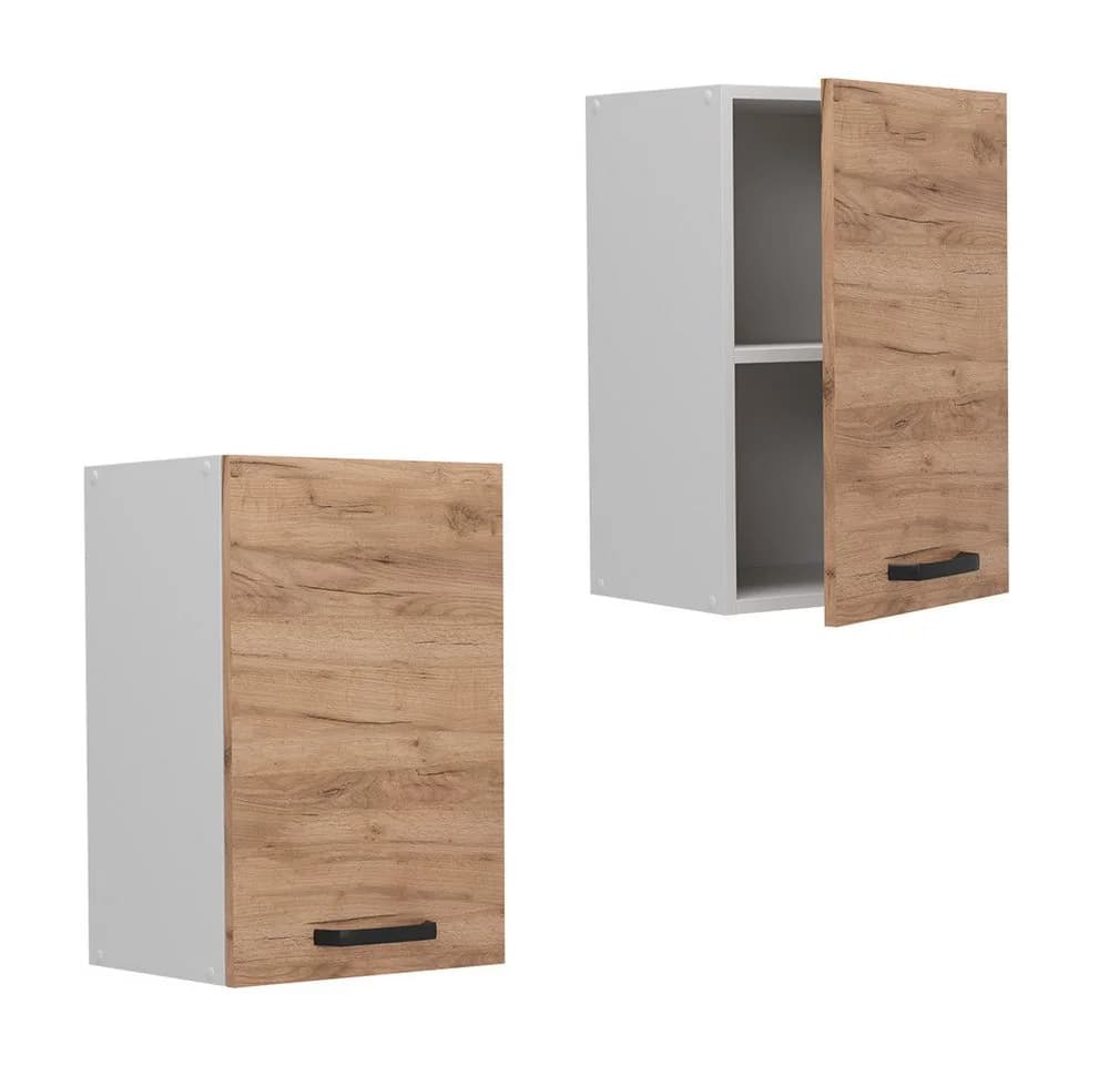 Vicco Hängeschrank R-Line Goldkraft Eiche/Weiß Schwarz - Bild 5
