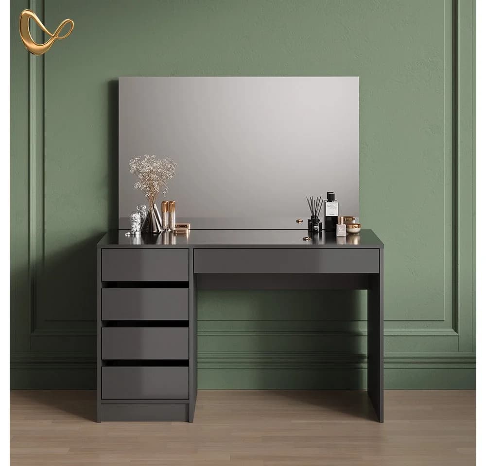 Livinity® Schminktisch Imola Anthrazit 120 cm