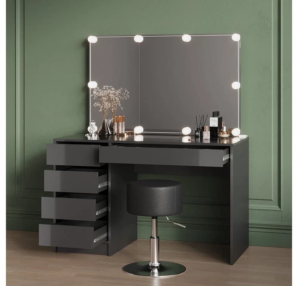 Livinity® Schminktisch Imola Anthrazit 120 cm - Bild 5