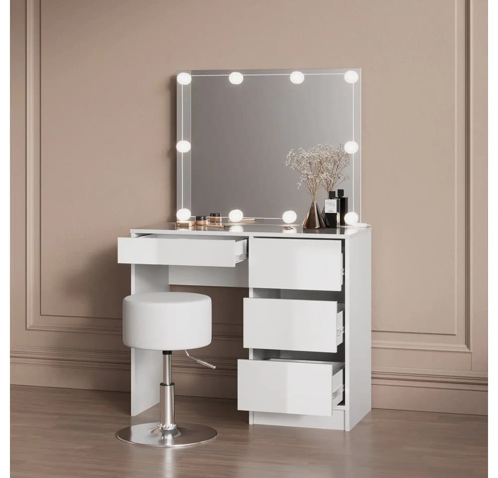 Livinity® Schminktisch Imola Weiß Modern - Bild 5