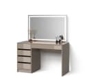 Livinity® Schminktisch Imola mit LED-Spiegel Greige Bild 2