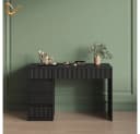 Livinity® Schminktisch Allia Schwarz Spanplatte Bild 1