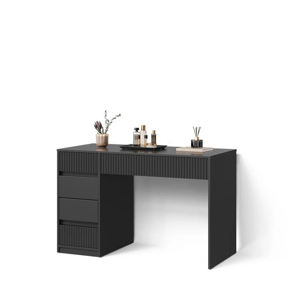Livinity® Schminktisch Allia Schwarz Spanplatte - Bild 2