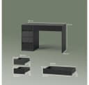 Livinity® Schminktisch Allia Schwarz Spanplatte Bild 3