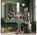 Livinity® Schminktisch Allia Schwarz Spanplatte Bild 4