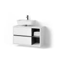 Livinity® Waschbeckenunterschrank Vomano Weiß Anthrazit Bild 2