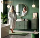 Livinity® Waschbeckenunterschrank Ronco Weiß Hochglanz Bild 4