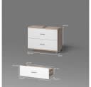 Livinity® Waschbeckenunterschrank Eisak Weiß/Sonoma 80 x 60.8 cm Bild 3