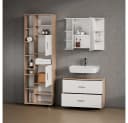 Livinity® Waschbeckenunterschrank Eisak Weiß/Sonoma 80 x 60.8 cm Bild 5