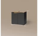 Livinity® Waschbeckenunterschrank Timavo Anthrazit 60x57.5 cm Bild 3