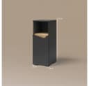 Livinity® Midischrank Timavo Anthrazit mit Tür und offenem Fach Bild 3