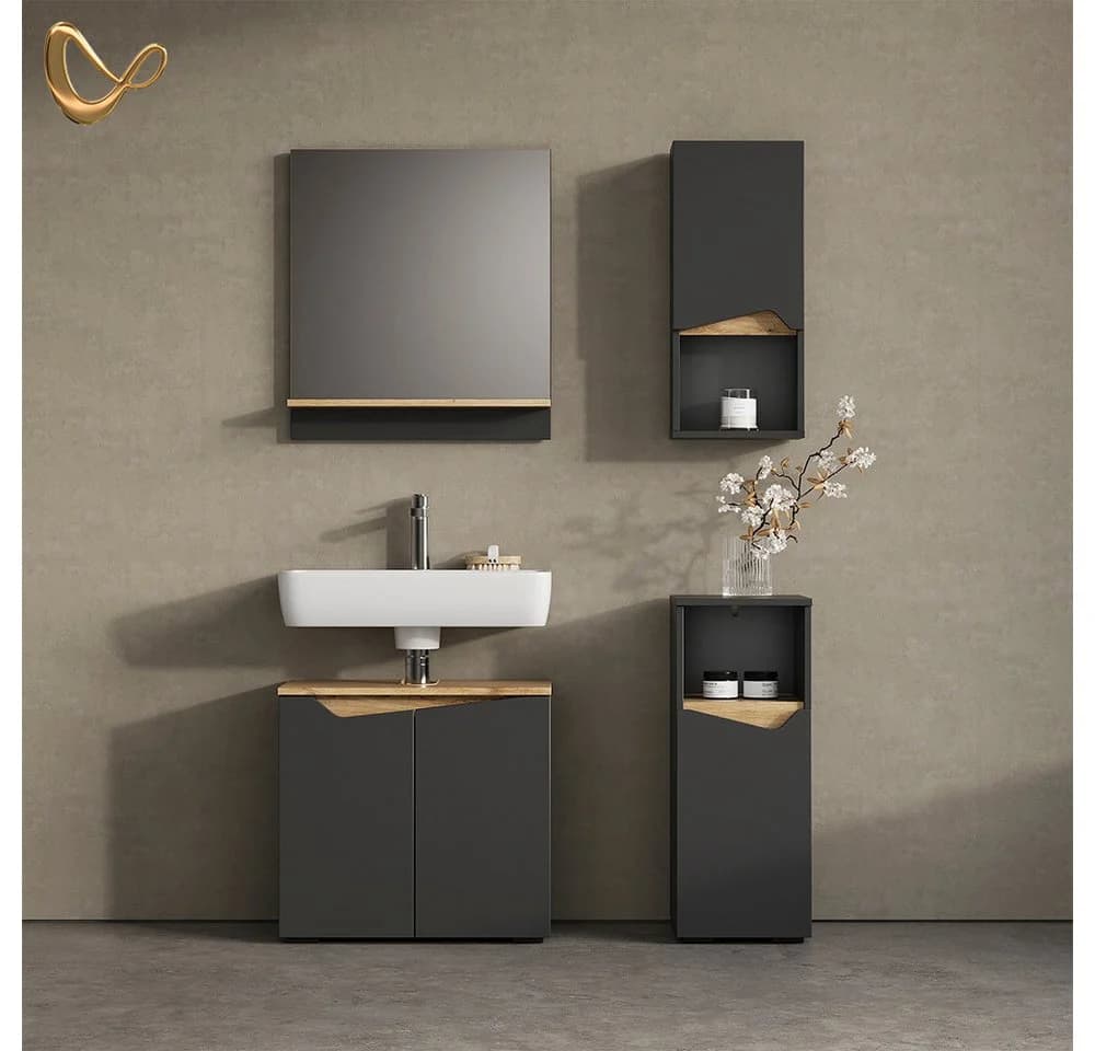 Livinity® Hängeschrank Timavo Anthrazit 30 x 67 cm