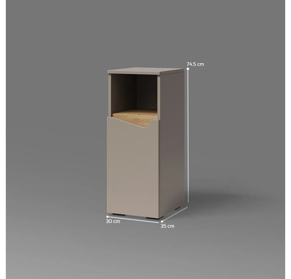 Livinity® Midischrank Timavo Greige 30 x 74.5 cm - Bild 3