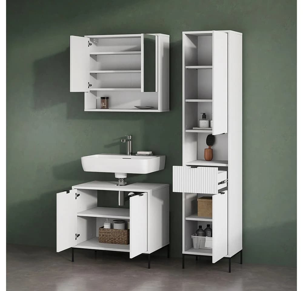 Livinity® Hochschrank ATERNO Weiß - Bild 5