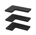 Vicco Eckregal Curva Schwarz 3er Set Bild 1