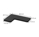 Vicco Eckregal Curva Schwarz 3er Set Bild 3