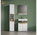 Livinity® Waschbeckenunterschrank Timavo Weiß/Artisan-Eiche 60 x 57,5 cm Bild 1