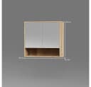 Livinity® Badezimmerspiegelschrank Viking Oak 70 x 65 cm Bild 3