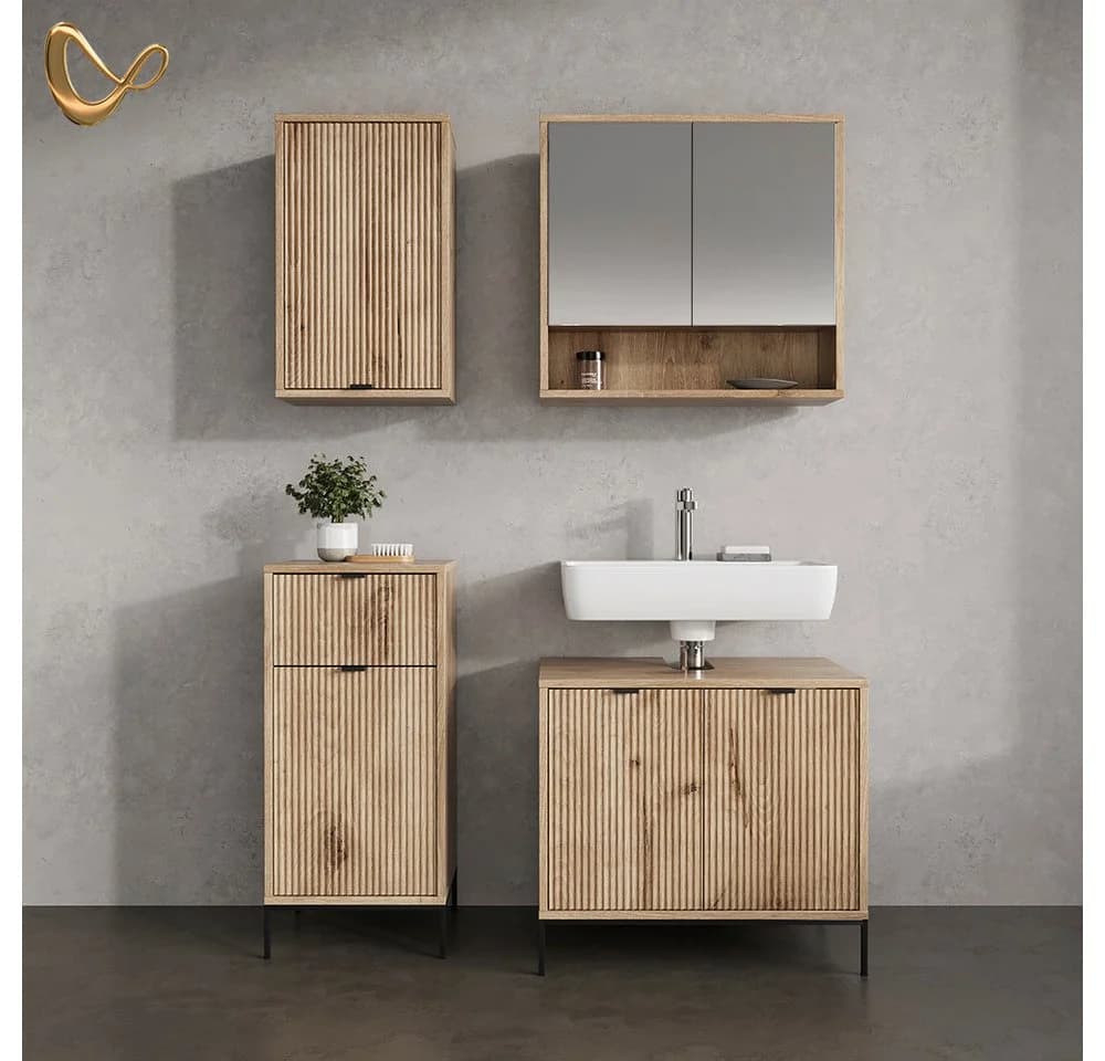 Livinity® Midischrank ATERNO Viking Oak 40 x 87 cm