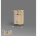 Livinity® Midischrank ATERNO Viking Oak 40 x 87 cm Bild 3