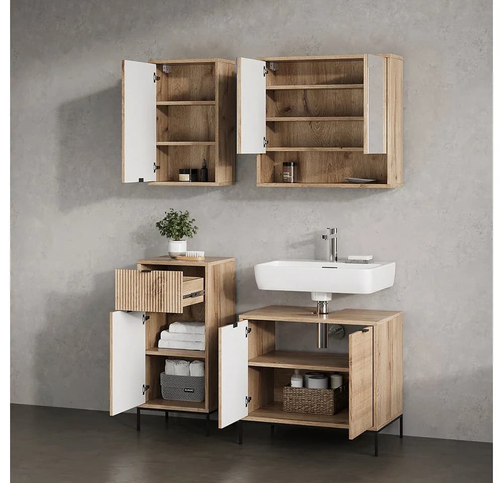 Livinity® Midischrank ATERNO Viking Oak 40 x 87 cm - Bild 5