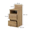 Vicco Nachtschrank Monty Goldkraft Eiche 2er Set Bild 3