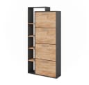 Vicco Schuhkipper Orlando Goldkraft Eiche/Anthrazit 4 Fächer Bild 1