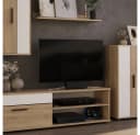 Vicco Wohnwand Berno, Sonoma/Weiß, Set, 4 Teile Bild 5