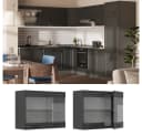 Vicco Glashängeschrank R-Line Anthrazit Landhaus Bild 1